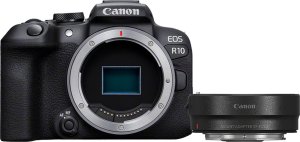 Aparat Canon EOS R10 + RF-S 18-45 mm f/4.5-6.3 IS STM + adapter EF-EOS R (5331C038) 10