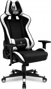 Fotel IMBA Seat Fighter czarno-biały 2