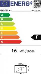 Odtwarzacz przenośny XFA Mini telewizor przenośny 7" DVB-T2 DAB+ FM H.265 Z 9
