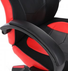 Fotel Nordhold Ullr czarno-czerwony 11