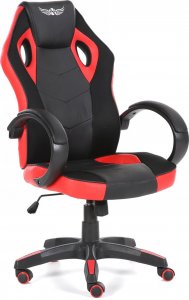 Fotel Nordhold Ullr czarno-czerwony 2