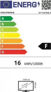 Telewizor XFA Mini telewizor przenośny 7" DVB-T2 H.265 Granatowy 6