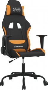 Fotel vidaXL czarno-pomarańczowy (345474) 1