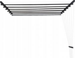 Suszarka na pranie Familia SUSZARKA SUFITOWA Łazienka Balkon 7pr/140cm CZARNA 3