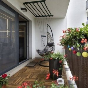 Suszarka na pranie Familia SUSZARKA SUFITOWA ŁAZIENKA BALKON 170cm 6pr CZARNA 7