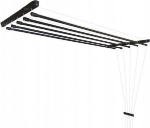 Suszarka na pranie Familia SUSZARKA SUFITOWA Łazienka Balkon 5pr/140cm CZARNA 3