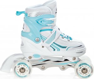 Rolki Croxer Rolki Wrotki 3w1 Croxer Optima White/Mint 31-34 4