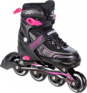 Rolki Croxer Rolki Croxer Optima Black/Pink 35-38 Kauczuk Abec7 1