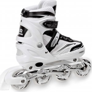 Rolki Croxer Rolki Wrotki 3w1 Croxer Novum White 31-34 LED 6