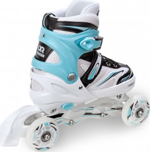 Rolki Croxer Rolki Wrotki 3w1 Croxer Novum White/Mint 31-34 LED 4