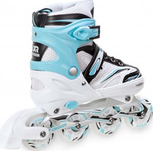 Rolki Croxer Rolki Wrotki 3w1 Croxer Novum White/Mint 31-34 LED 7