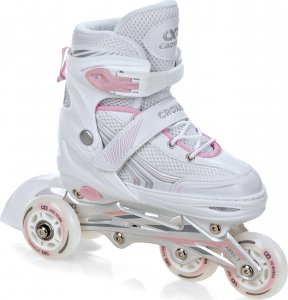 Rolki Croxer Rolki Wrotki 3w1 Croxer Optima White/Pink 31-34 8