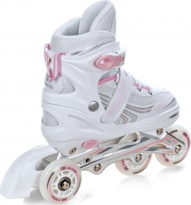 Rolki Croxer Rolki Wrotki 3w1 Croxer Optima White/Pink 31-34 9