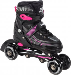 Rolki Croxer Rolki Łyżwy 4w1 Croxer Optima Black/Pink 39-42 7