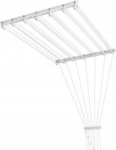 Suszarka na pranie Familia SUSZARKA SUFITOWA ŁAZIENKOWA BALKON 130cm 7-prętów 3
