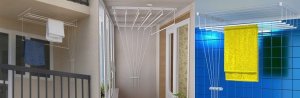 Suszarka na pranie Familia SUSZARKA SUFITOWA ŁAZIENKOWA BALKON 150cm 5-prętów 5