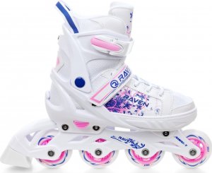Rolki Raven Inlineskates Meia rekreacyjne regulowane białe r. 28-32 3