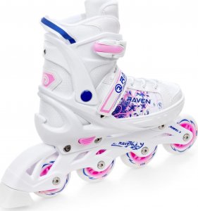 Rolki Raven Inlineskates Meia rekreacyjne regulowane białe r. 28-32 4