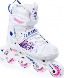 Rolki Raven Inlineskates Meia rekreacyjne regulowane białe r. 28-32 5