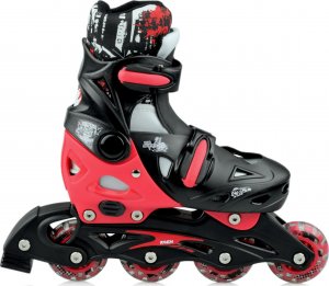 Rolki Raven Inlineskates Rolko-Wrotki 3w1 RAVEN Singer Black/Red 29-32 3