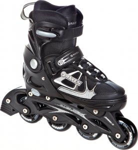 Rolki Raven Inlineskates Spirit rekreacyjne regulowane czarne r. 33-36 1