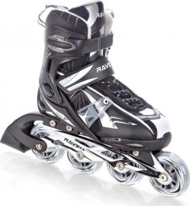 Rolki Raven Inlineskates Team rekreacyjne regulowane czarne r. 36-39 2