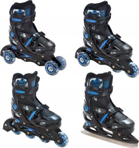 Rolki Raven Inlineskates Rolki Łyżwy 4w1 RAVEN Singer Black/Blue 37-40 1