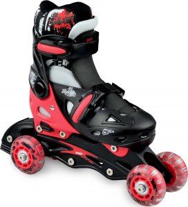 Rolki Raven Inlineskates Singer z wymienną płozą regulowane czerwone r. 37-40 4