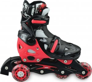 Rolki Raven Inlineskates Singer z wymienną płozą regulowane czerwone r. 37-40 7