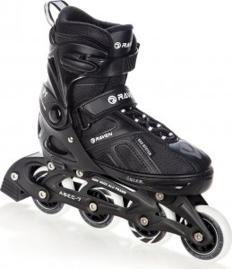 Rolki Raven Inlineskates Pulse rekreacyjne regulowane czarne r. 37-40 2