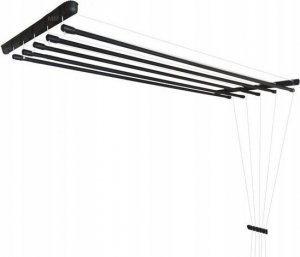 Suszarka na pranie Familia SUSZARKA SUFITOWA ŁAZIENKA BALKON 120cm 5pr CZARNA 3