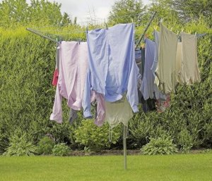 Suszarka na pranie SUSZARKA OGRODOWA NA PRANIE KOTWY+POKROWIEC 50m 8