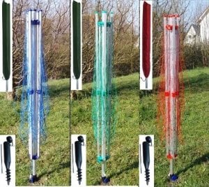 Suszarka na pranie SUSZARKA OGRODOWA JUPITER 50m + KOTWA + POKROWIEC 13