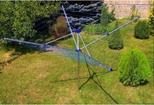 Suszarka na pranie SUSZARKA OGRODOWA JUPITER 50m + KOTWA + POKROWIEC 5