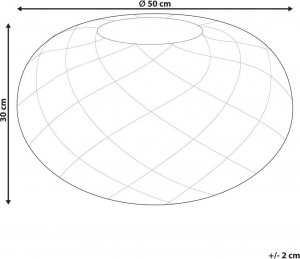 Beliani Puf Makrama ⌀ 50 Cm Granatowy Berkane! 5