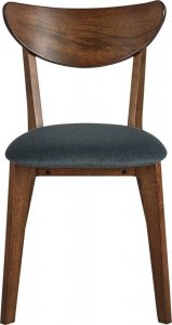 Beliani Zestaw 2 krzeseł do jadalni ciemne drewno ERIE! 5