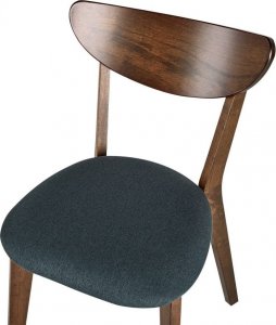 Beliani Zestaw 2 krzeseł do jadalni ciemne drewno ERIE! 7