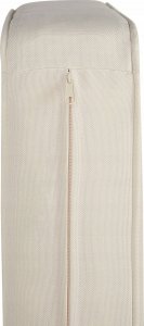 Beliani Sofa trzyosobowa z drewna akacjowego z białymi poduszkami BARATTI! 7