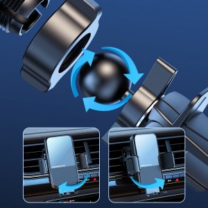 Joyroom Joyroom automatyczny uchwyt samochodowy ładowarka indukcyjna 15W Qi na kratkę wentylacyjną nawiew czarny (JR-ZS298 air vent) 8