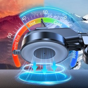 Joyroom Joyroom automatyczny uchwyt samochodowy ładowarka indukcyjna 15W Qi na szybę kokpit deskę czarny (JR-ZS298 dash) 14