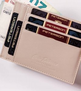 Peterson Etui skórzane Peterson PTN CAW22722 C463 ecru 4