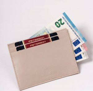 Peterson Etui skórzane Peterson PTN CAW22722 C463 ecru 6