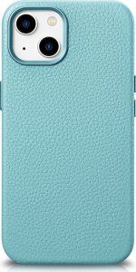 iCarer iCarer Litchi Premium Leather Case skórzane etui iPhone 14 Plus magnetyczne z MagSafe zielony (WMI14220711-GN) 1