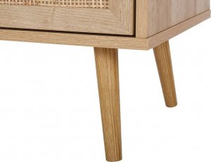 Beliani Komoda fronty rattanowe jasne drewno PONCA! 7