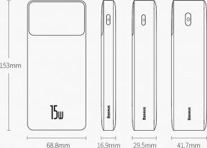 Powerbank Baseus Bipow Digital Display 15W Overseas Edition 20000mAh Biały 16