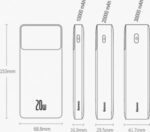 Powerbank Baseus PPBD050301 10000mAh Czarny 4
