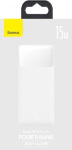 Powerbank Baseus Bipow Digital Display 15W Overseas Edition 10000mAh Biały 5