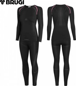 Brugi Bielizna termoaktywna damska zestaw bluza + spodnie legginsy Brugi 2RCG czarny rozmiar S/M 2
