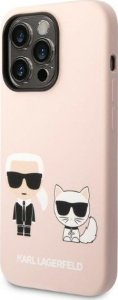 Karl Lagerfeld Karl Lagerfeld KLHMP14LSSKCI iPhone 14 Pro 6,1" hardcase jasnoróżowy/light pink Silicone Karl & Choupette Magsafe NoSize 2