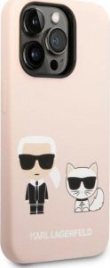 Karl Lagerfeld Karl Lagerfeld KLHMP14LSSKCI iPhone 14 Pro 6,1" hardcase jasnoróżowy/light pink Silicone Karl & Choupette Magsafe NoSize 4